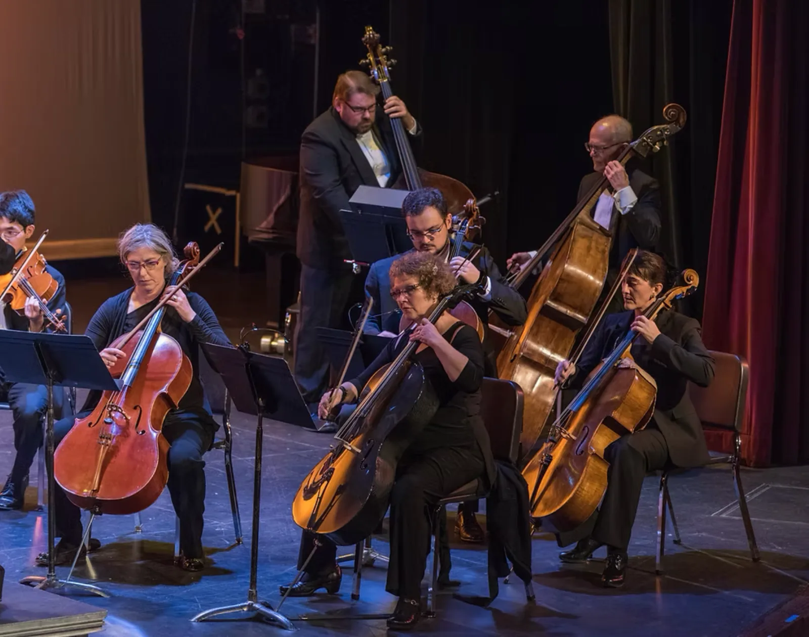 Symphony of the Kootenays string players performing