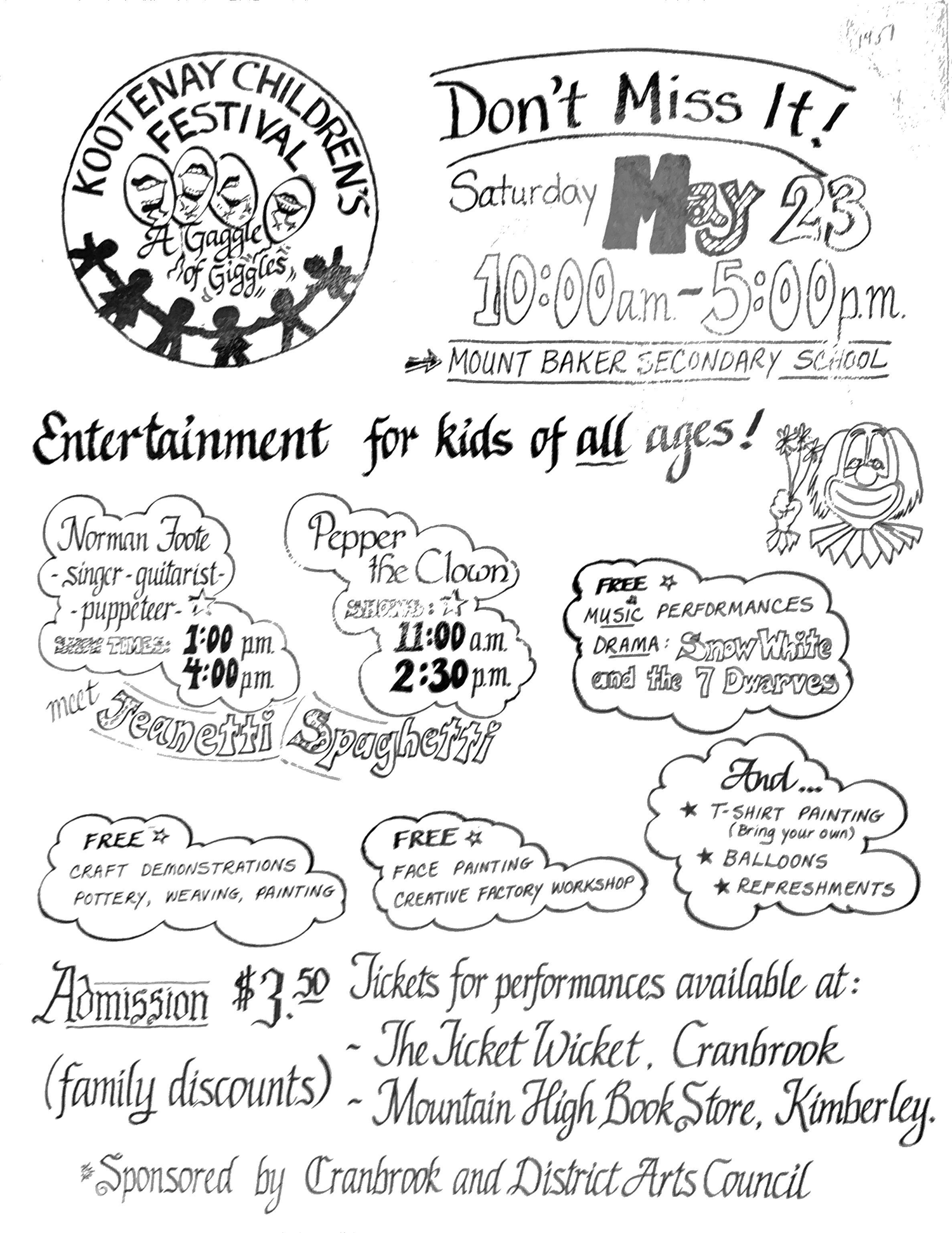 Kootenay Children’s Festival poster, -198