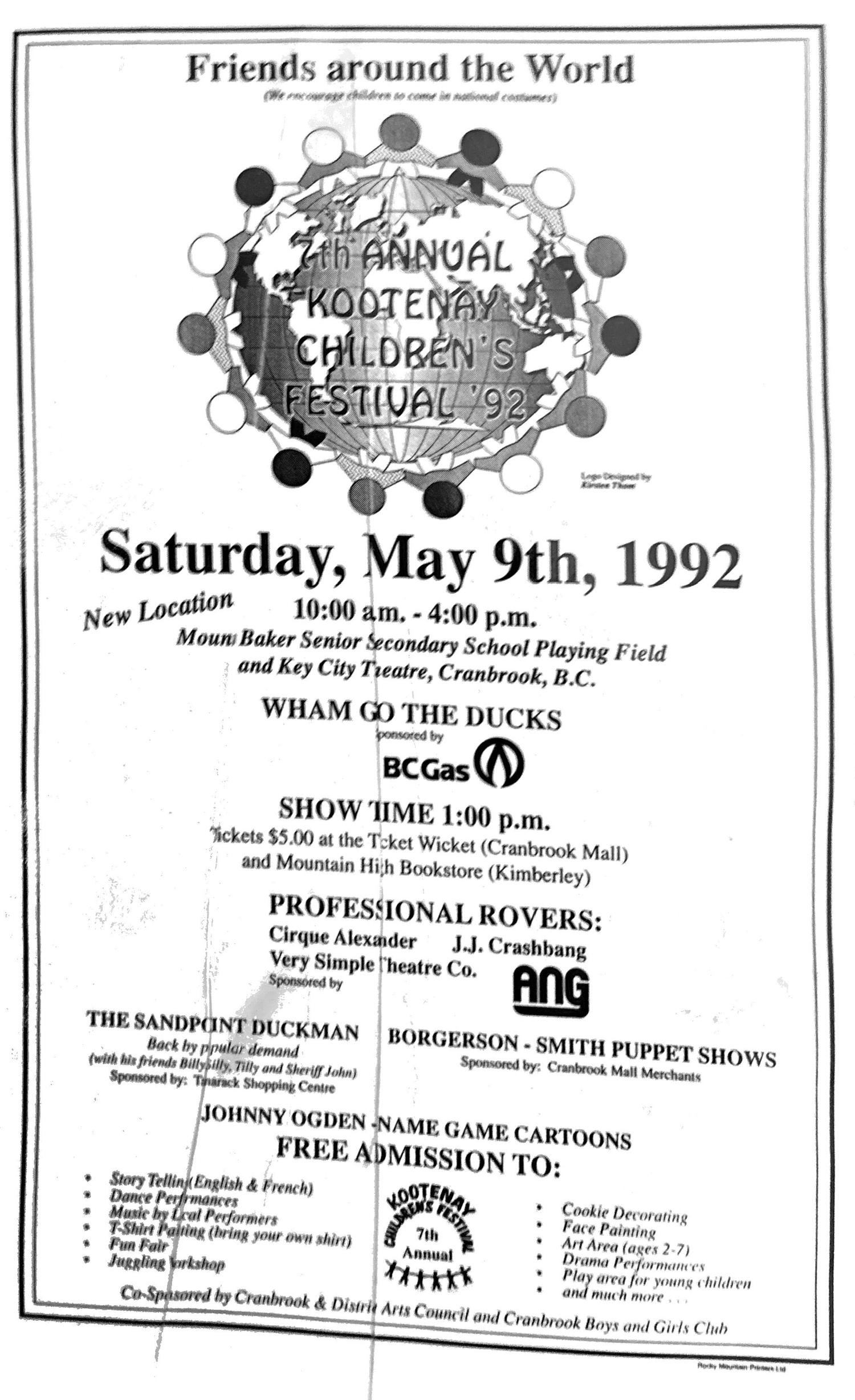 Kootenay Children’s Festival poster, -199