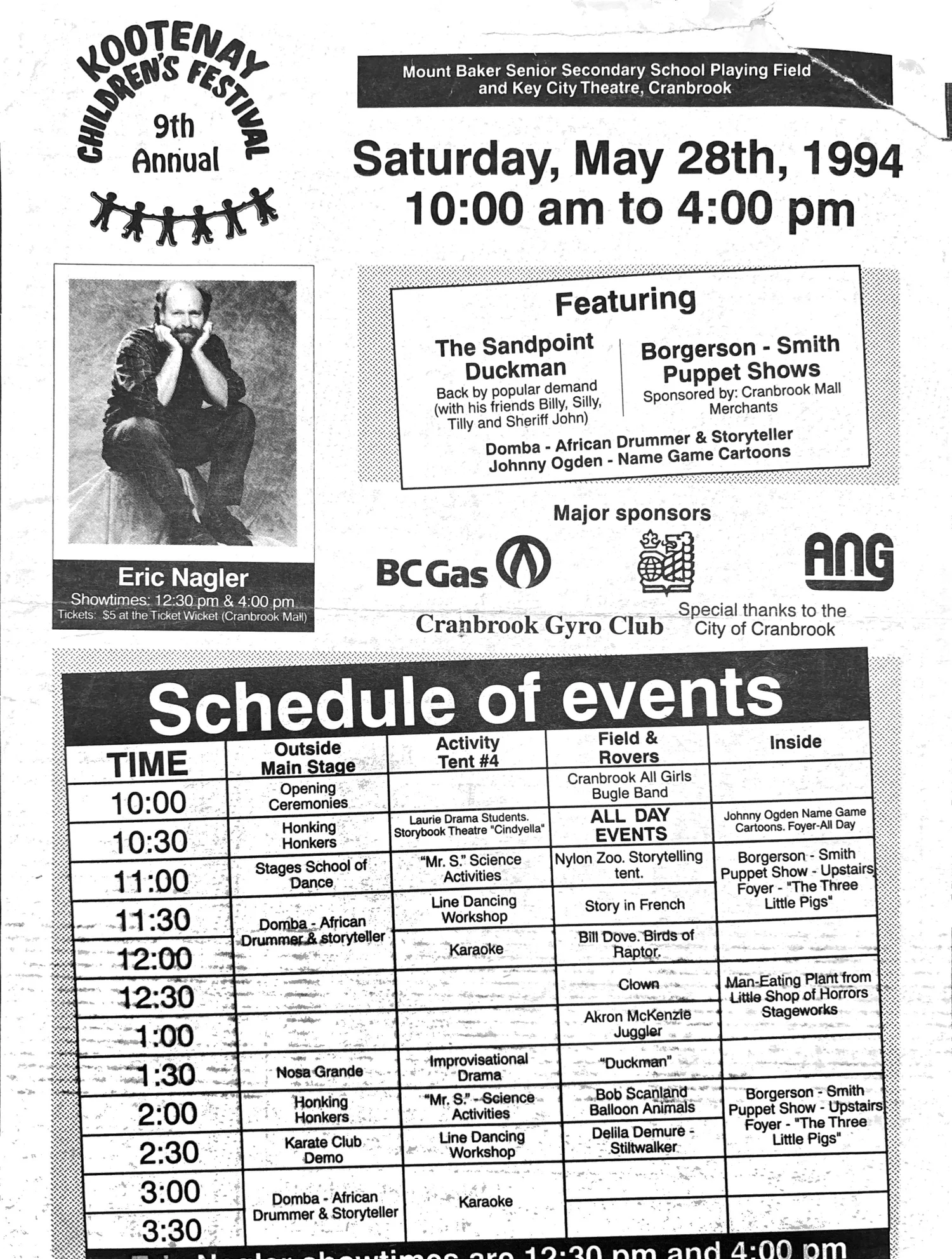 Kootenay Children&rsquo;s Festival, 1994
