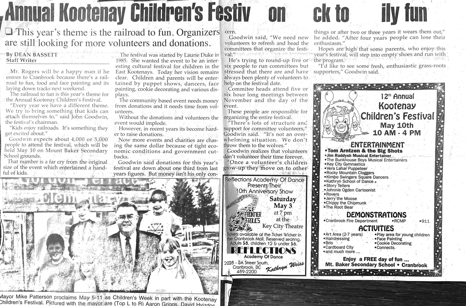 Kootenay Children&rsquo;s Festival, 1997