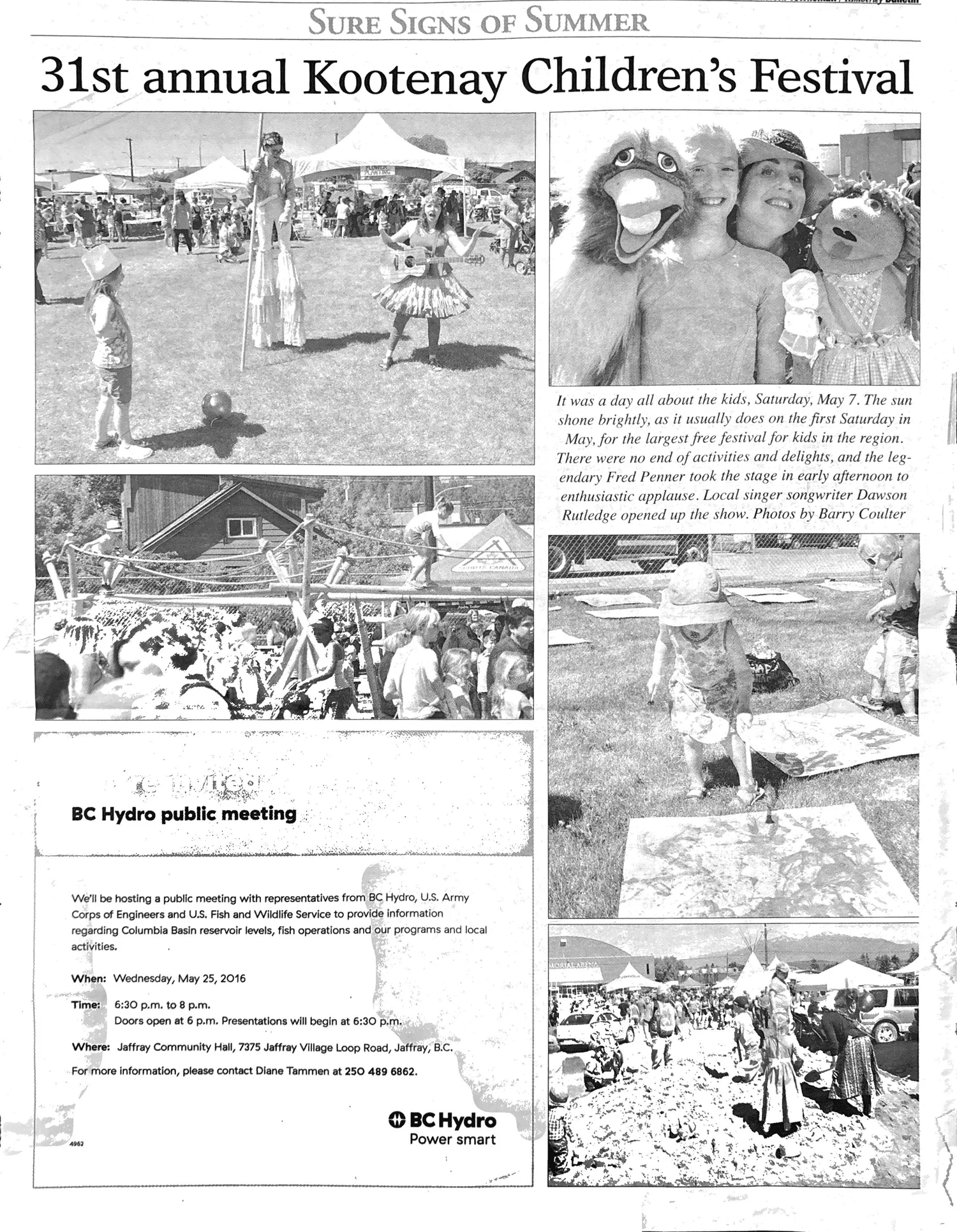 Kootenay Children&rsquo;s Festival, 2016