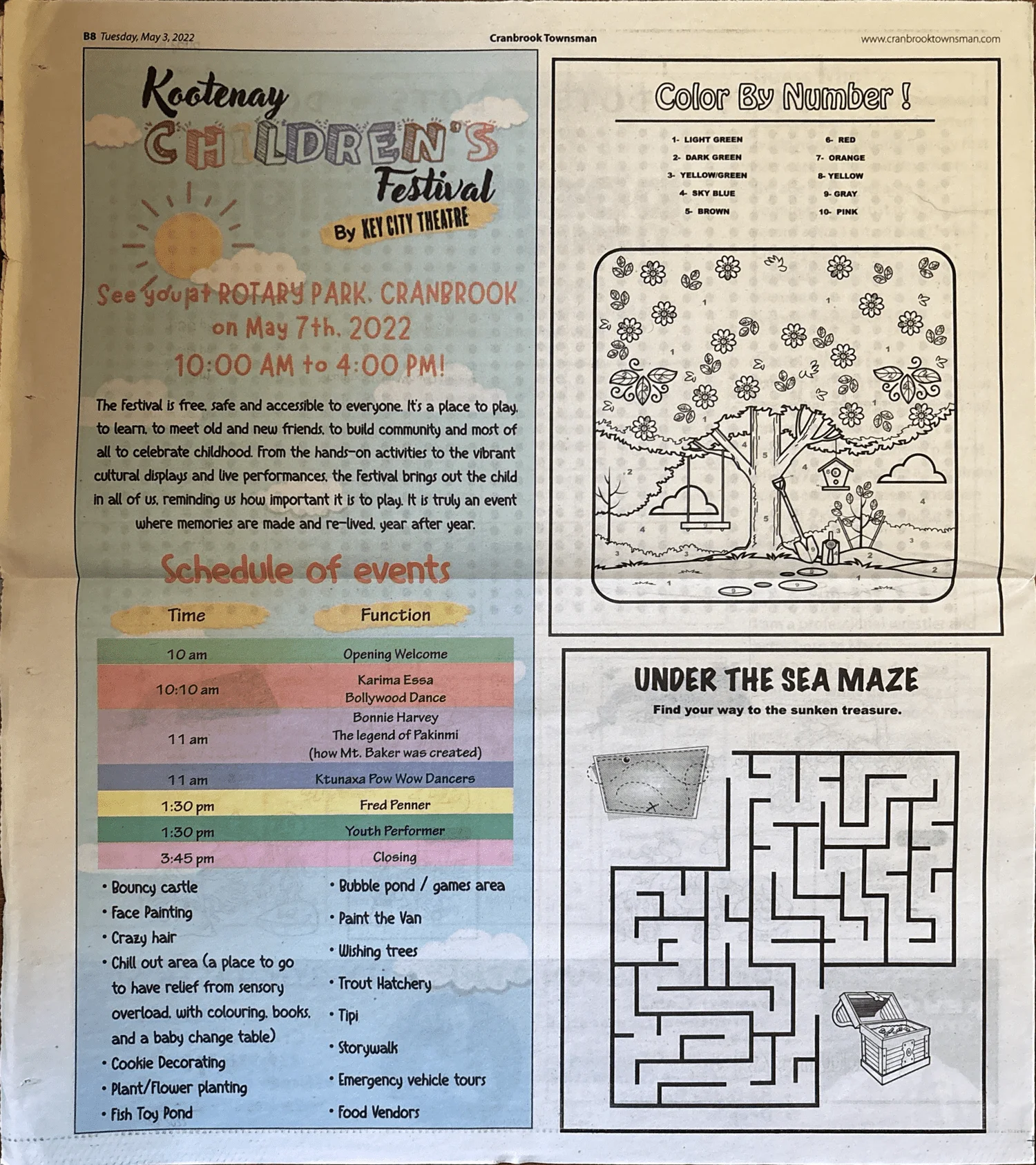 Kootenay Children&rsquo;s Festival, 2022