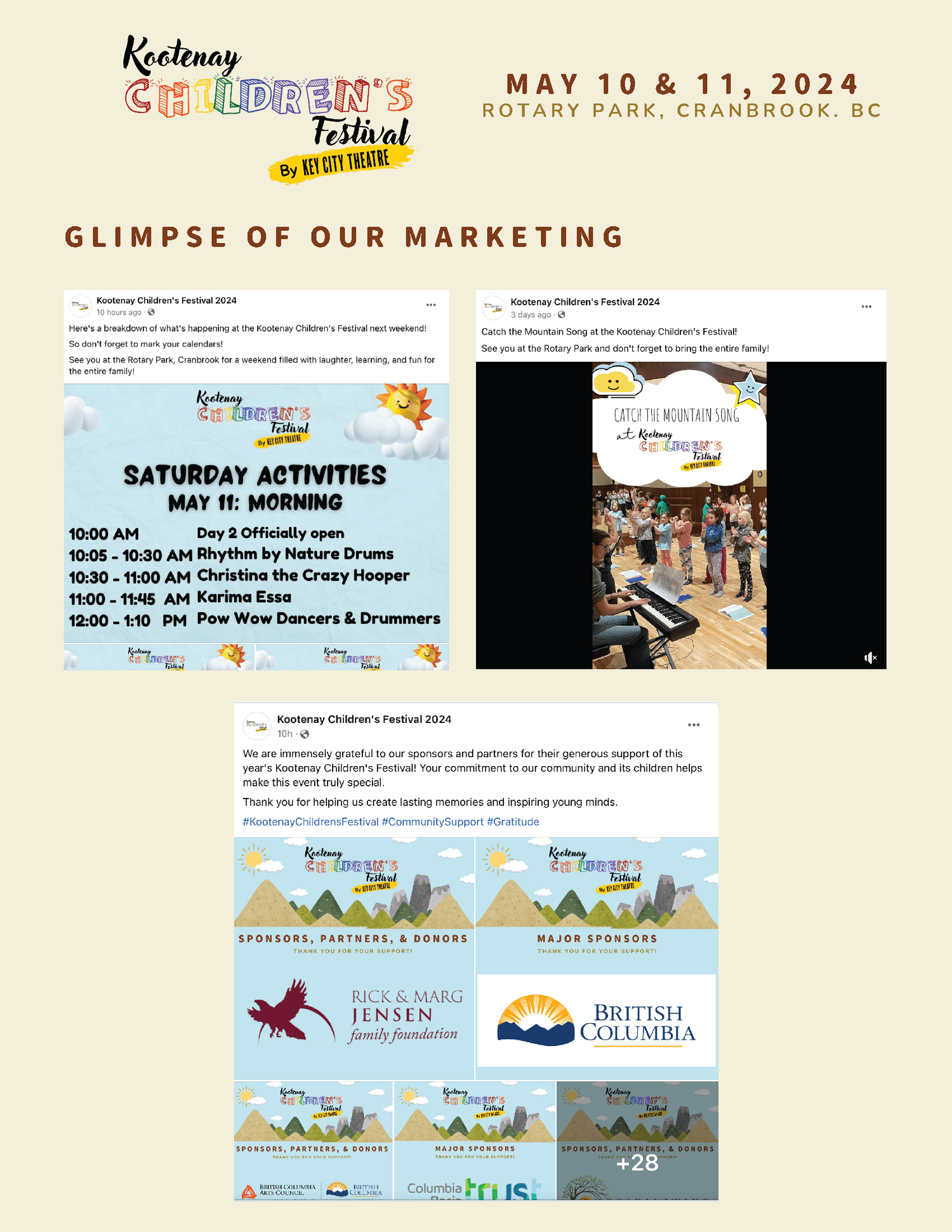 Kootenay Children&rsquo;s Festival, 2024