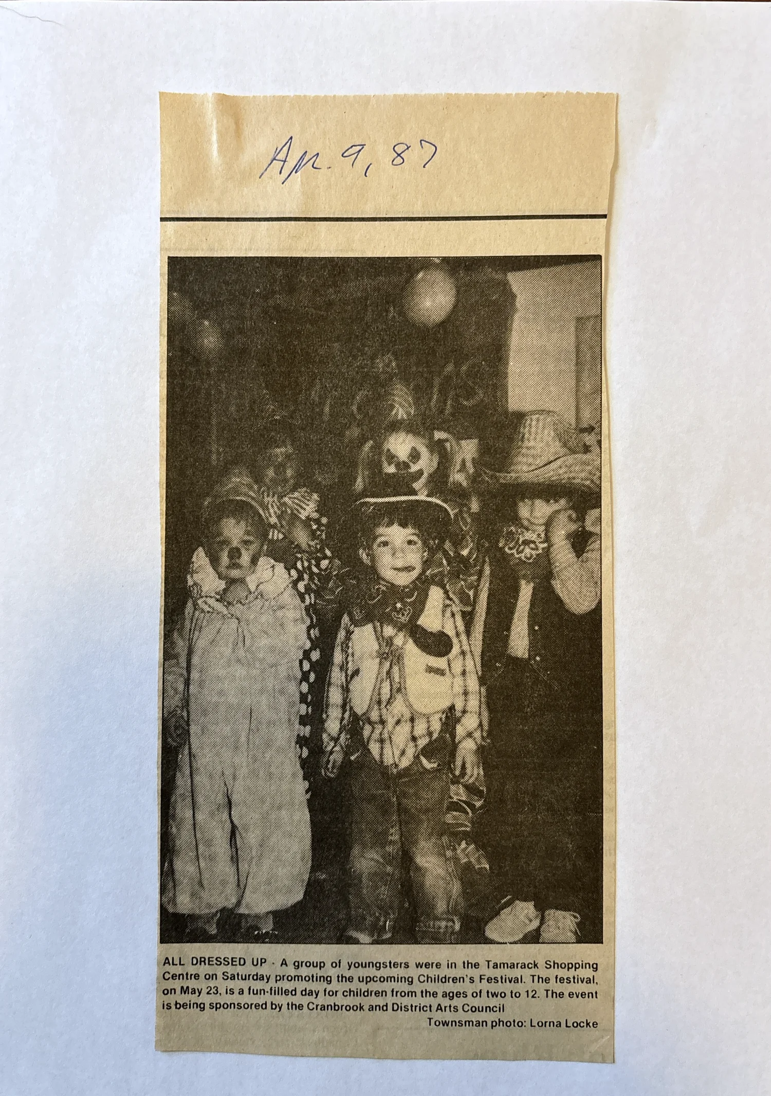 Kootenay Children&rsquo;s Festival, 1987