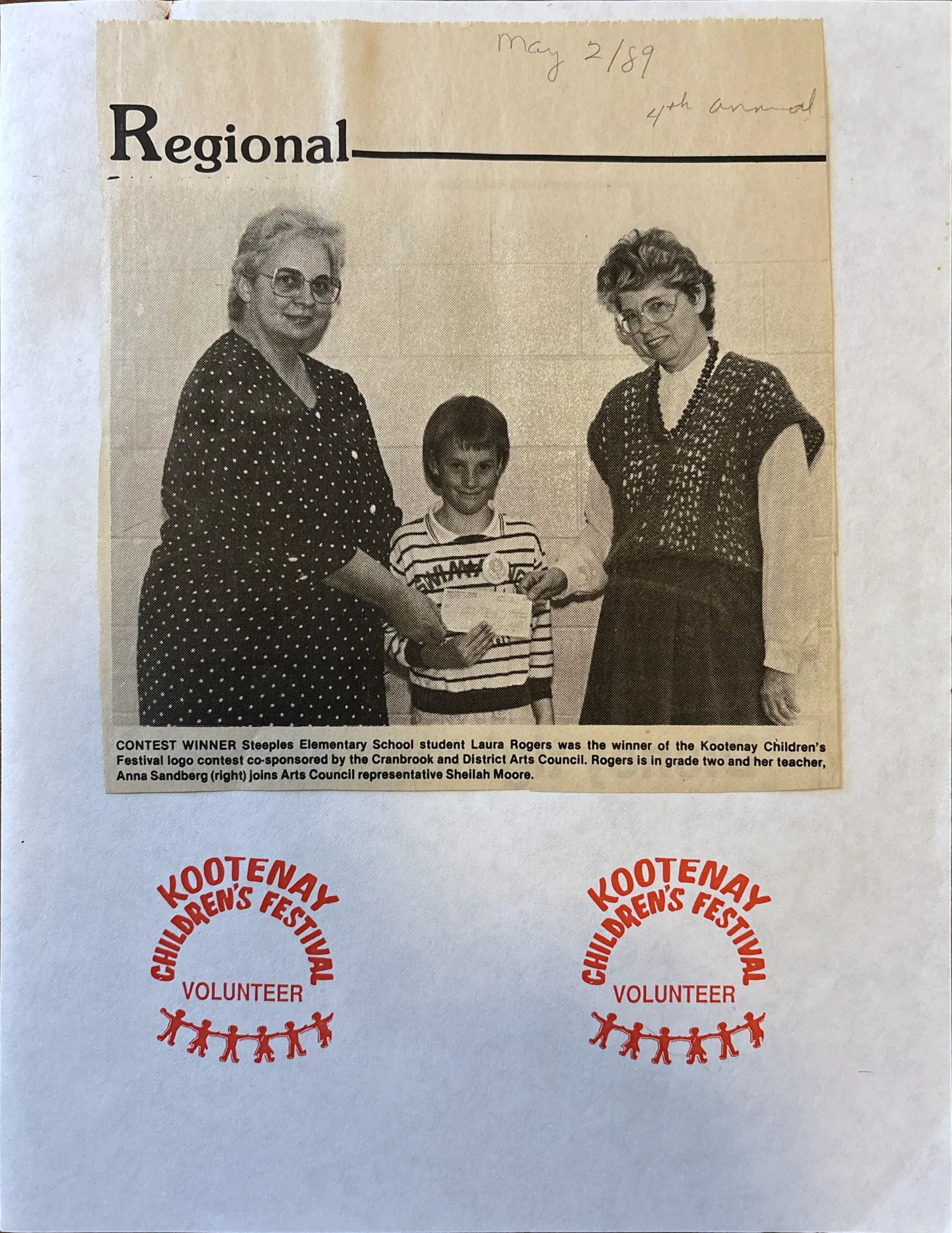 Kootenay Children&rsquo;s Festival, 1989