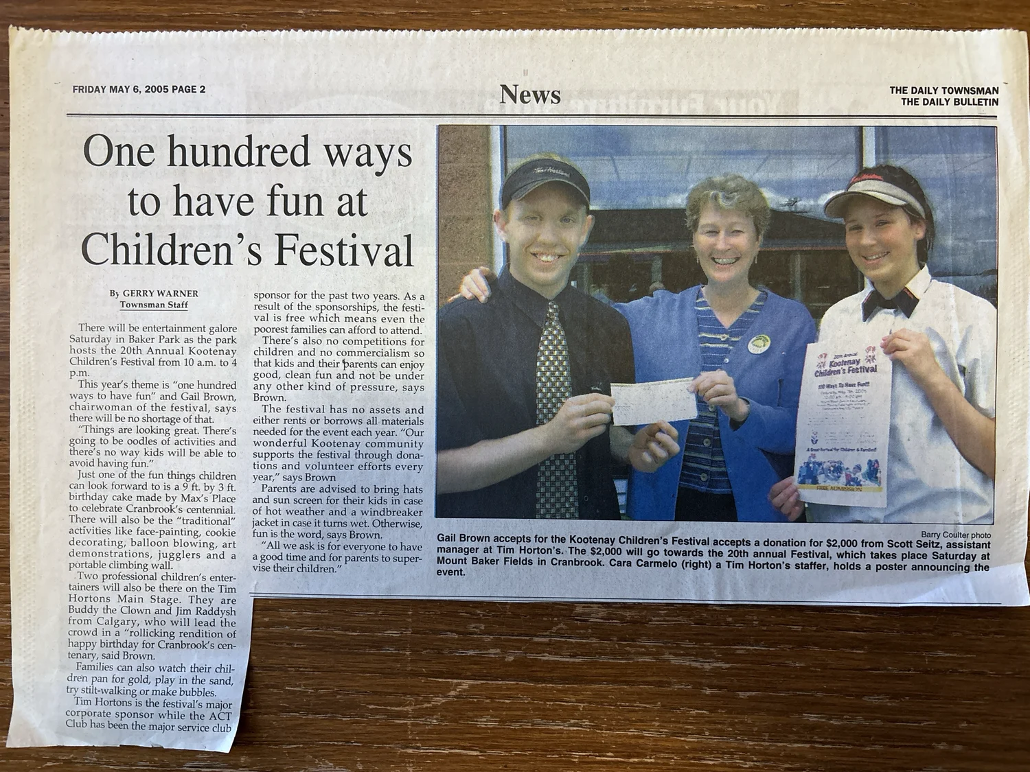 Kootenay Children&rsquo;s Festival, 2006