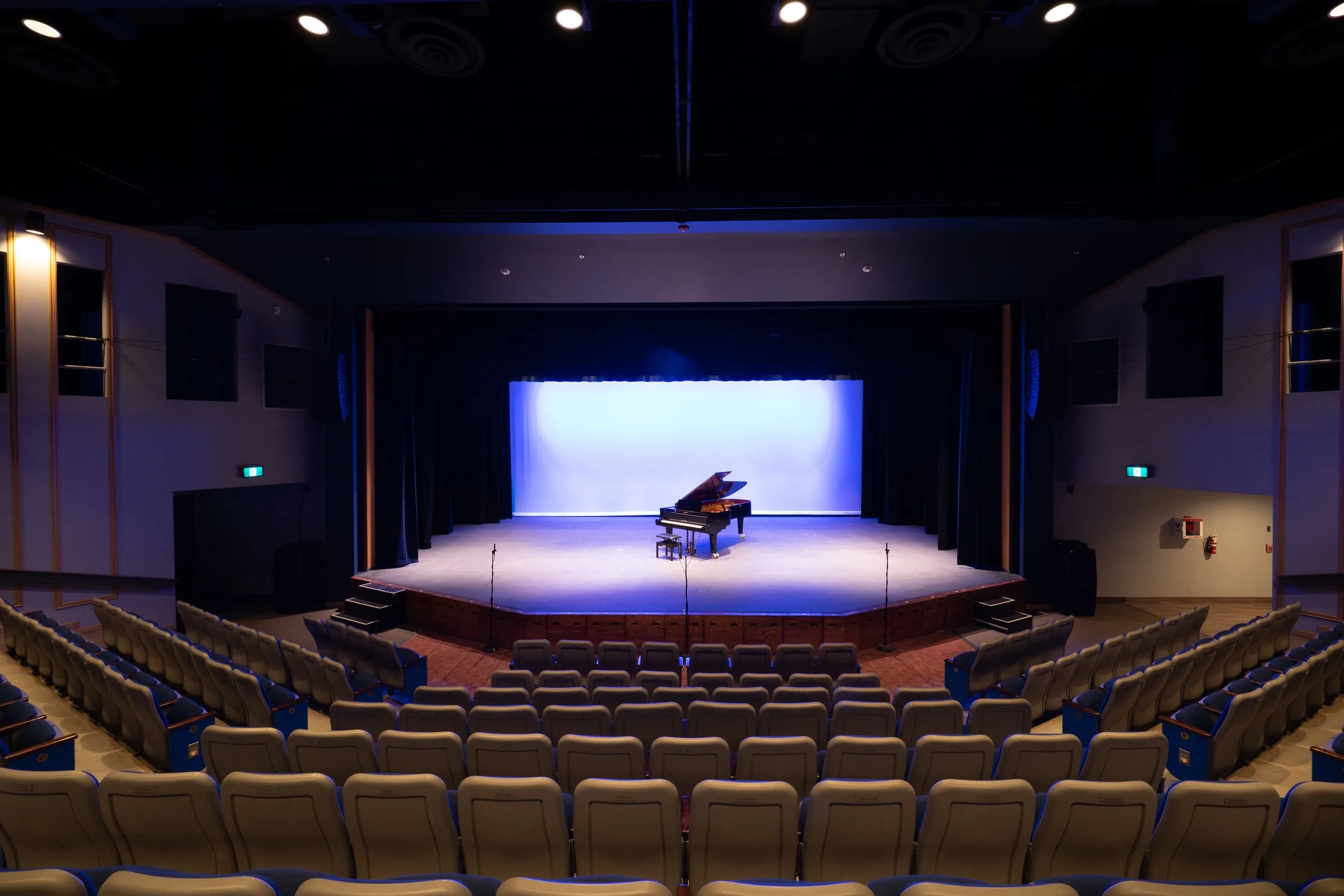 Empty Key City Theatre auditorium seen from the seating area