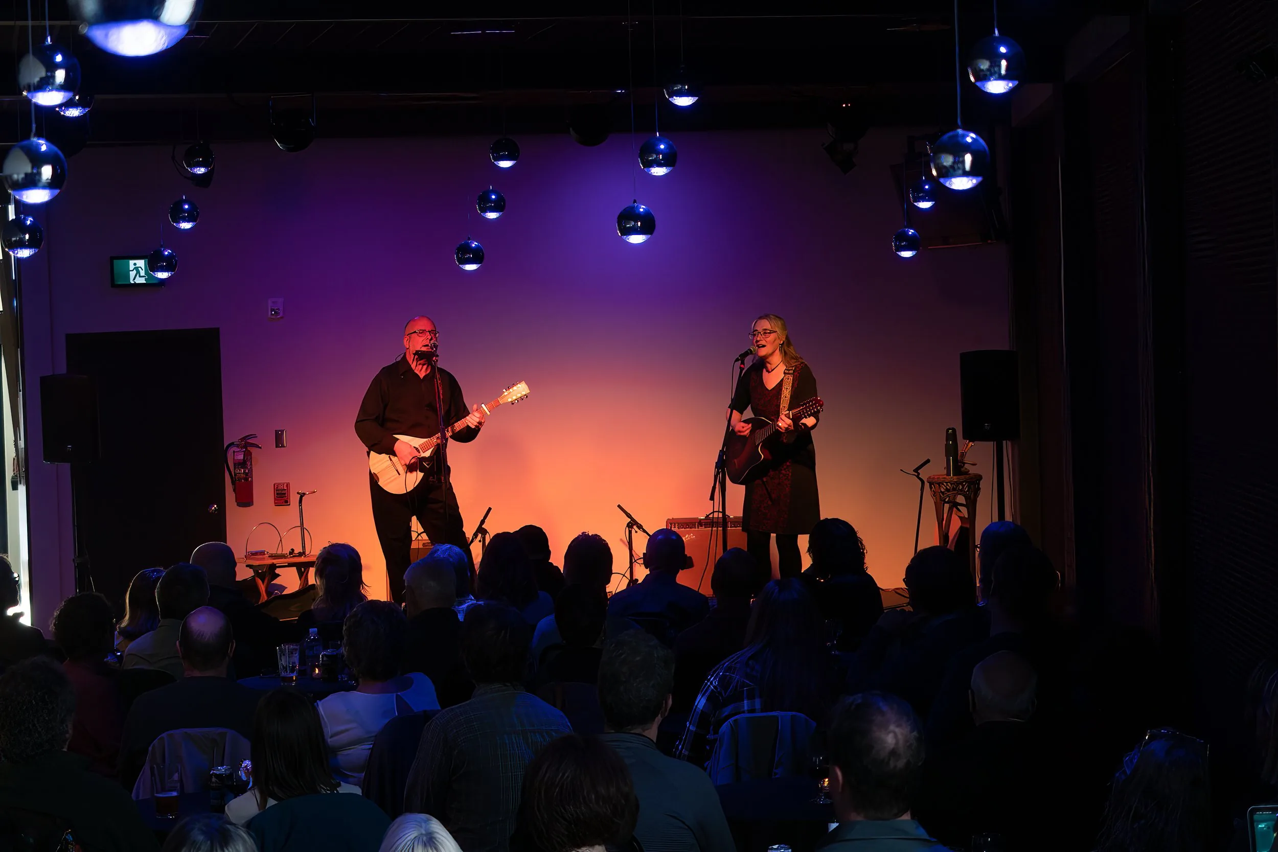 Performers on the Key City Theatre studio theatre stage